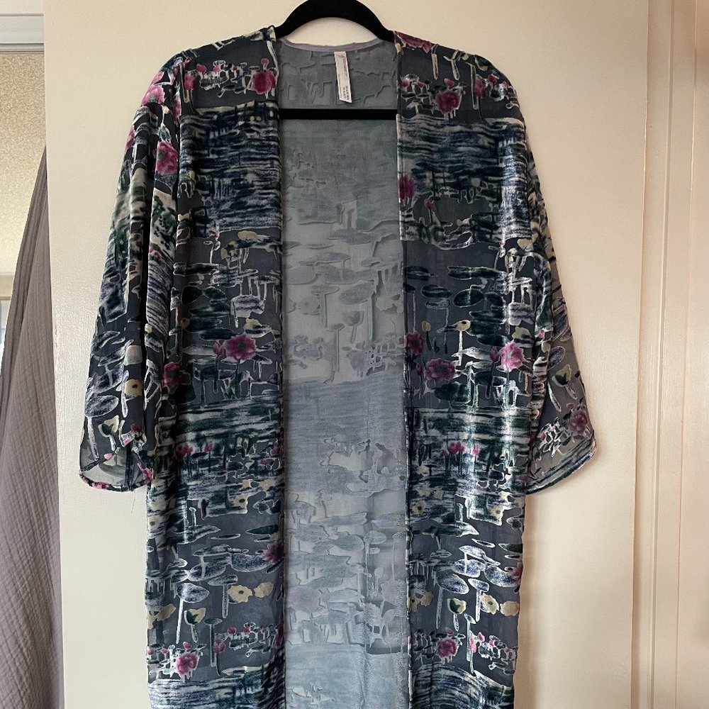 Anthropologie Duster/Robe Velvet One Size